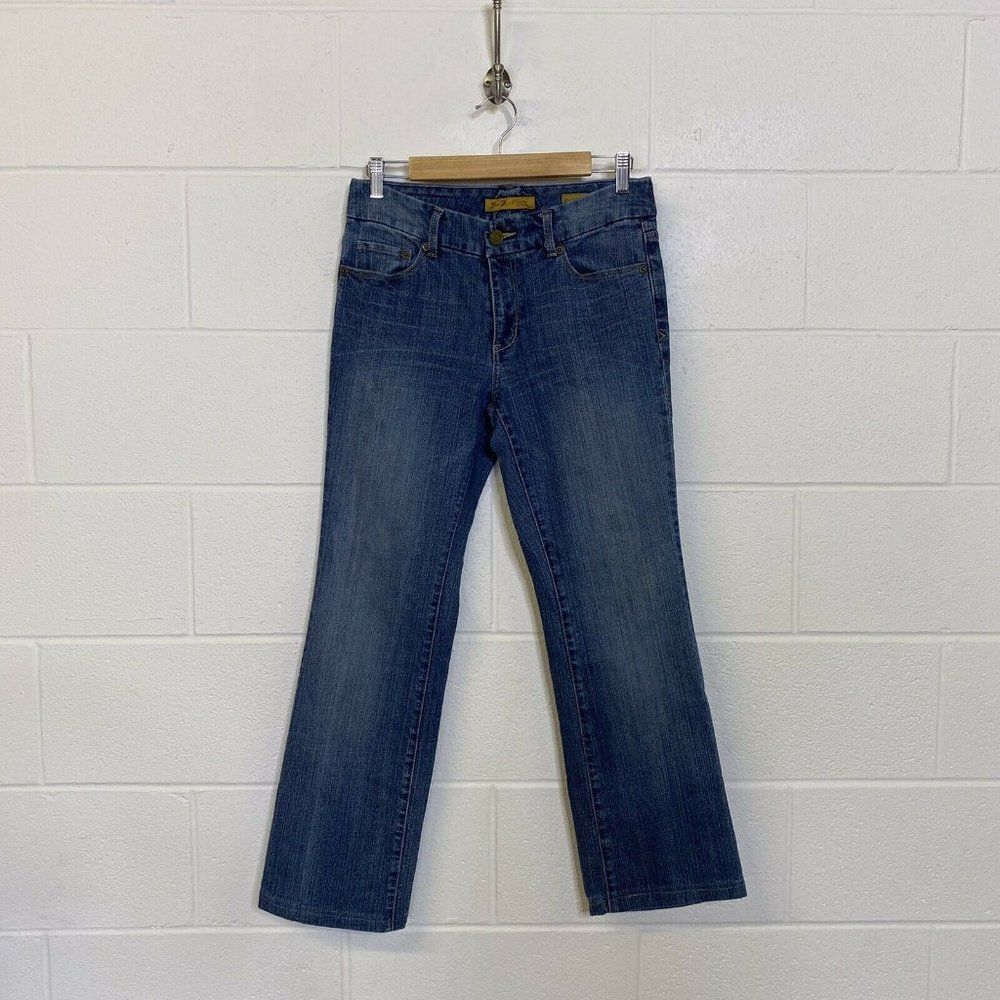 Seven7 Premium Denim Boot Cut Med Wash Jeans 6